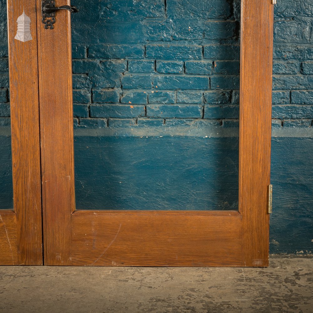Glazed Oak Double Doors, Reclaimed