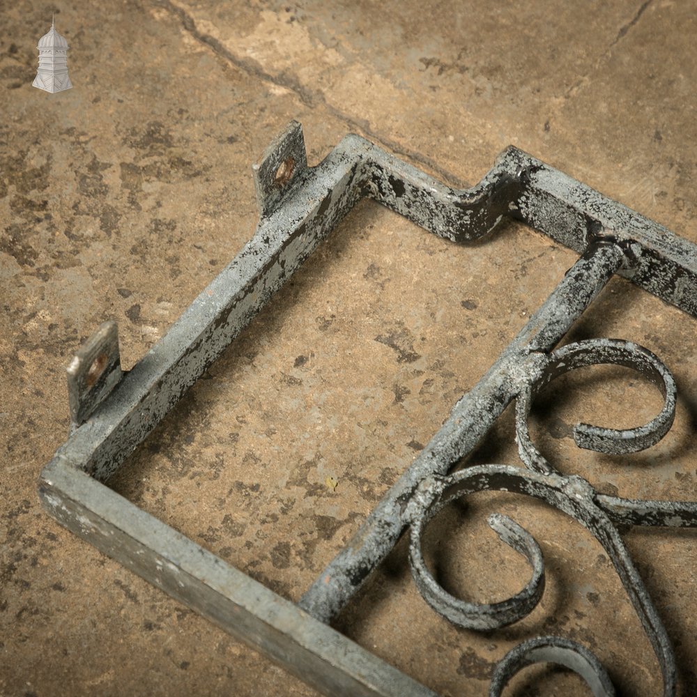 Wrought Iron Dwarf Railings with Ornate Scrollwork