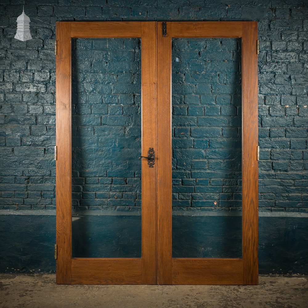 Glazed Double Doors, Oak, Reclaimed