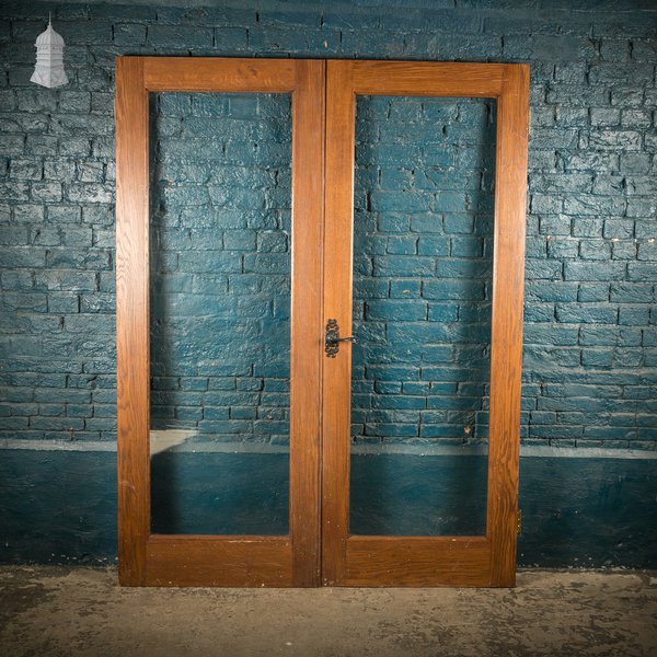 Glazed Double Doors, Oak, Reclaimed