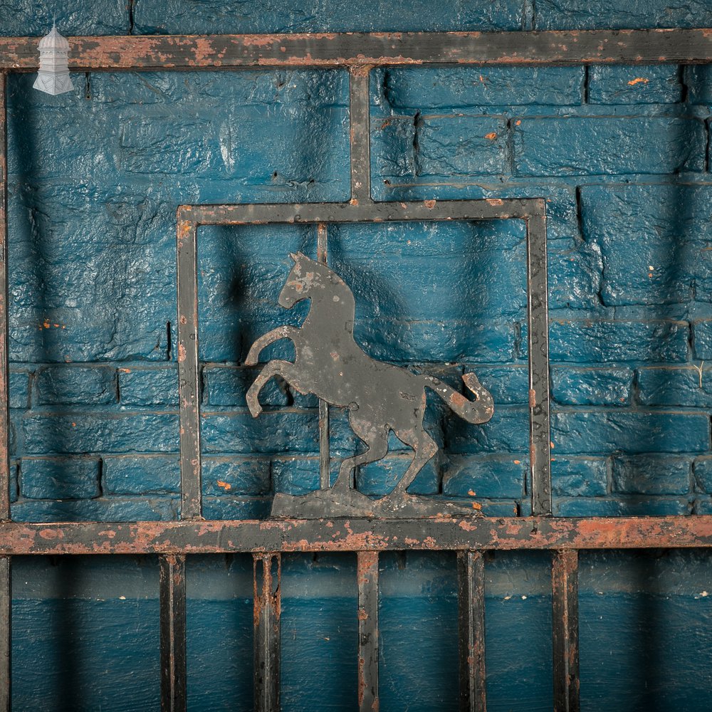 Gate with Prancing Horse Motif