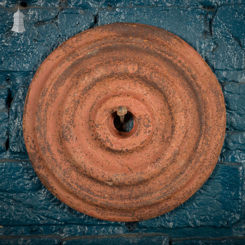 Bullseye Pattress Plates, 4 Cast Iron Wall Tie Plates