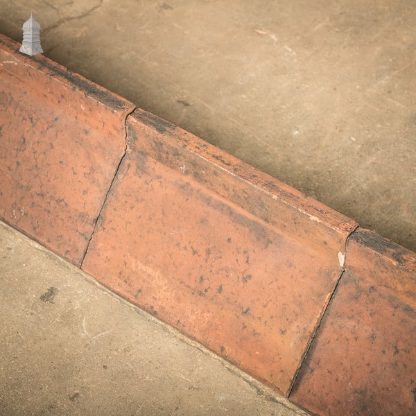 Capped Ridge Tiles, Batch of 18 - A Run of 5.5 Metres