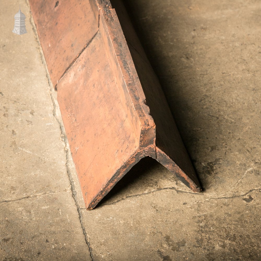Capped Ridge Tiles, Batch of 18 - A Run of 5.5 Metres