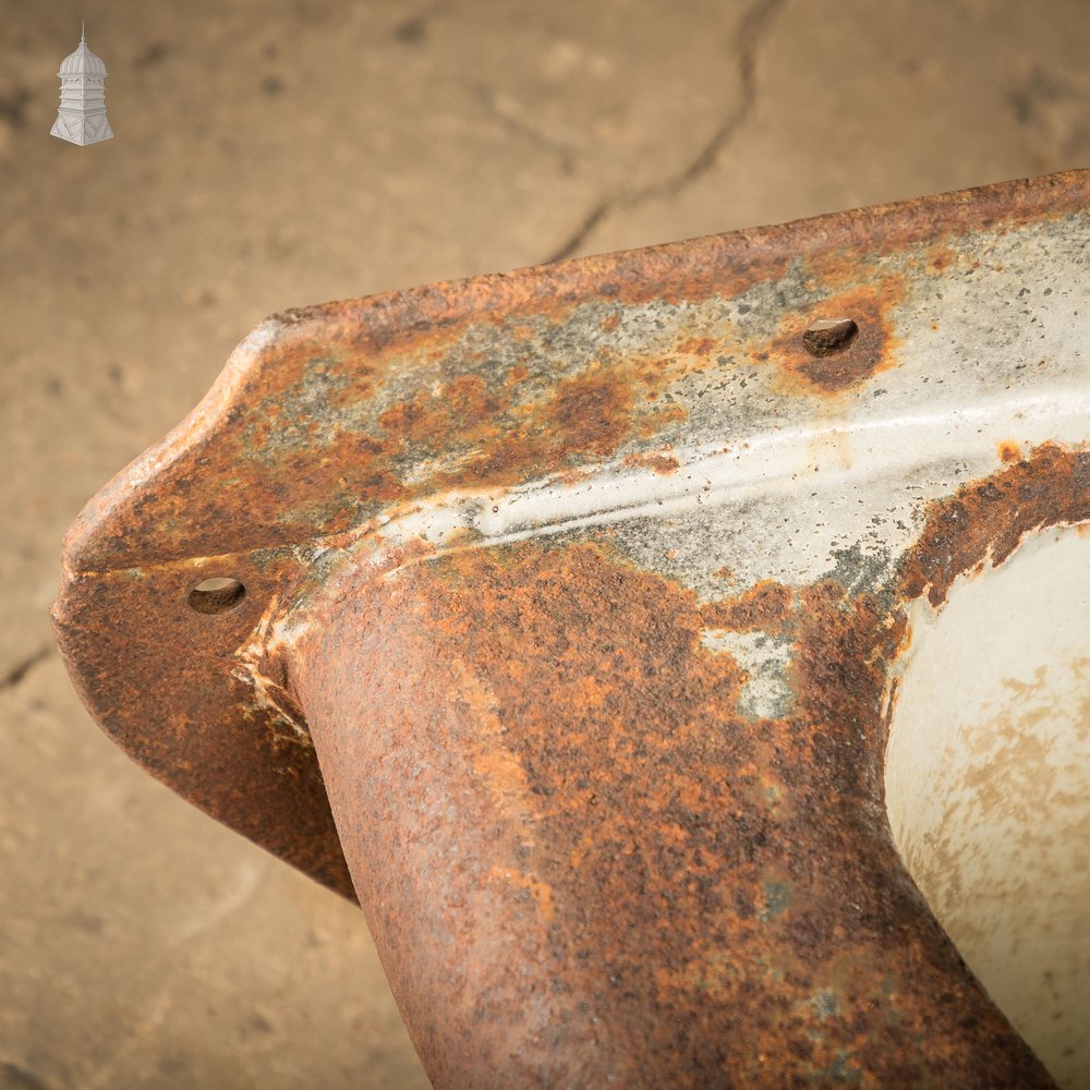 Equine Corner Trough, Part Glazed Cast Iron