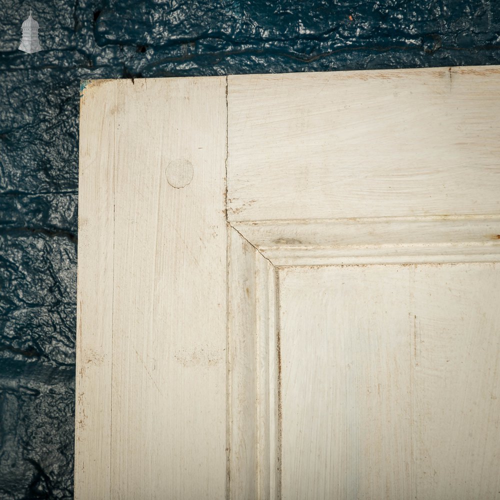 Pine Paneled Door, 4 Panel White Painted