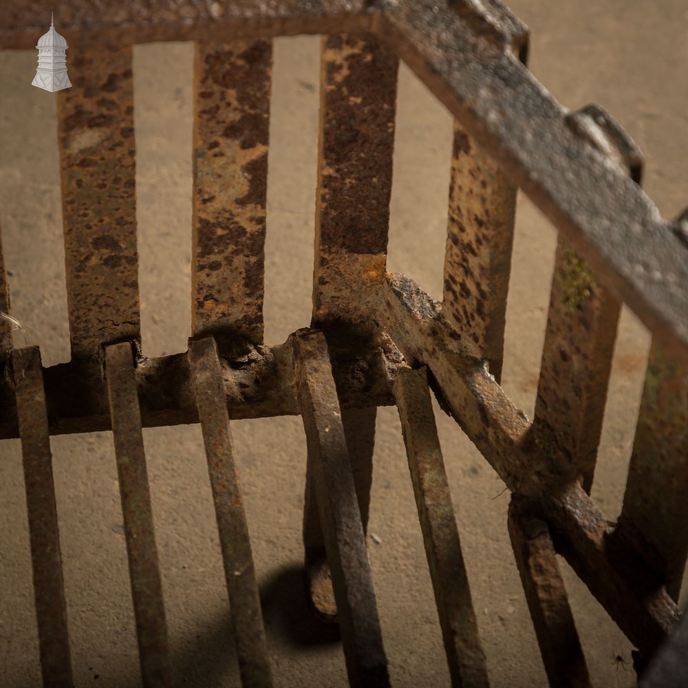Fire Grate, Wrought Iron Scroll Details