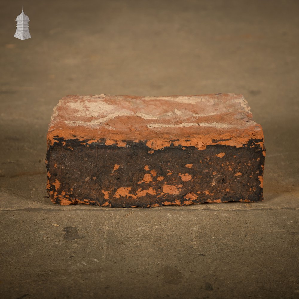 Curved Red Bricks, Reclaimed, Batch of 66