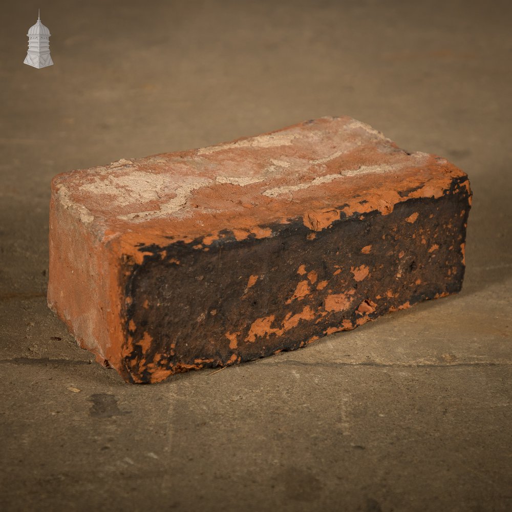 Curved Red Bricks, Reclaimed, Batch of 66