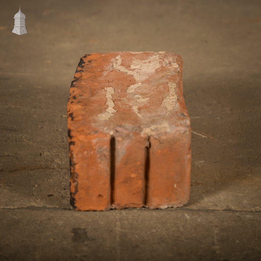 Curved Red Bricks, Reclaimed, Batch of 66