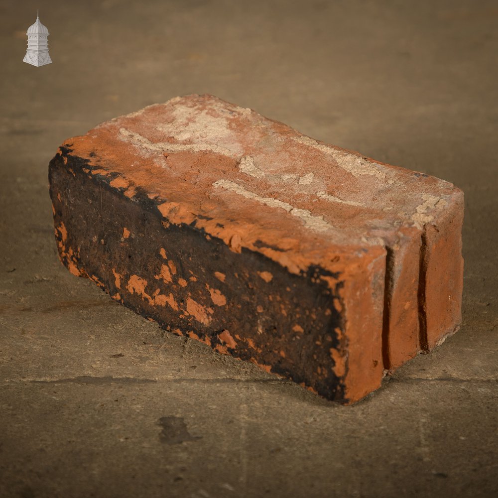 Curved Red Bricks, Reclaimed, Batch of 66