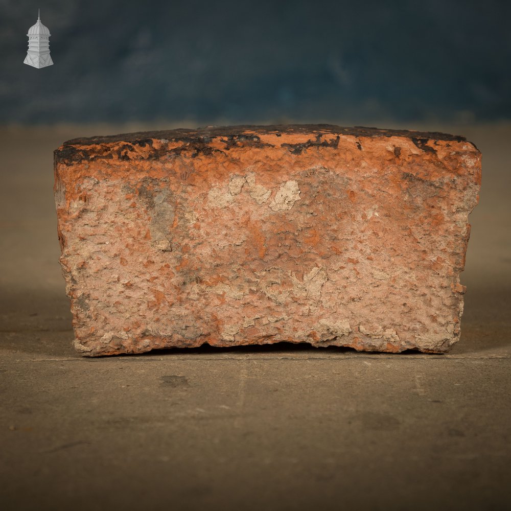 Curved Red Bricks, Reclaimed, Batch of 66