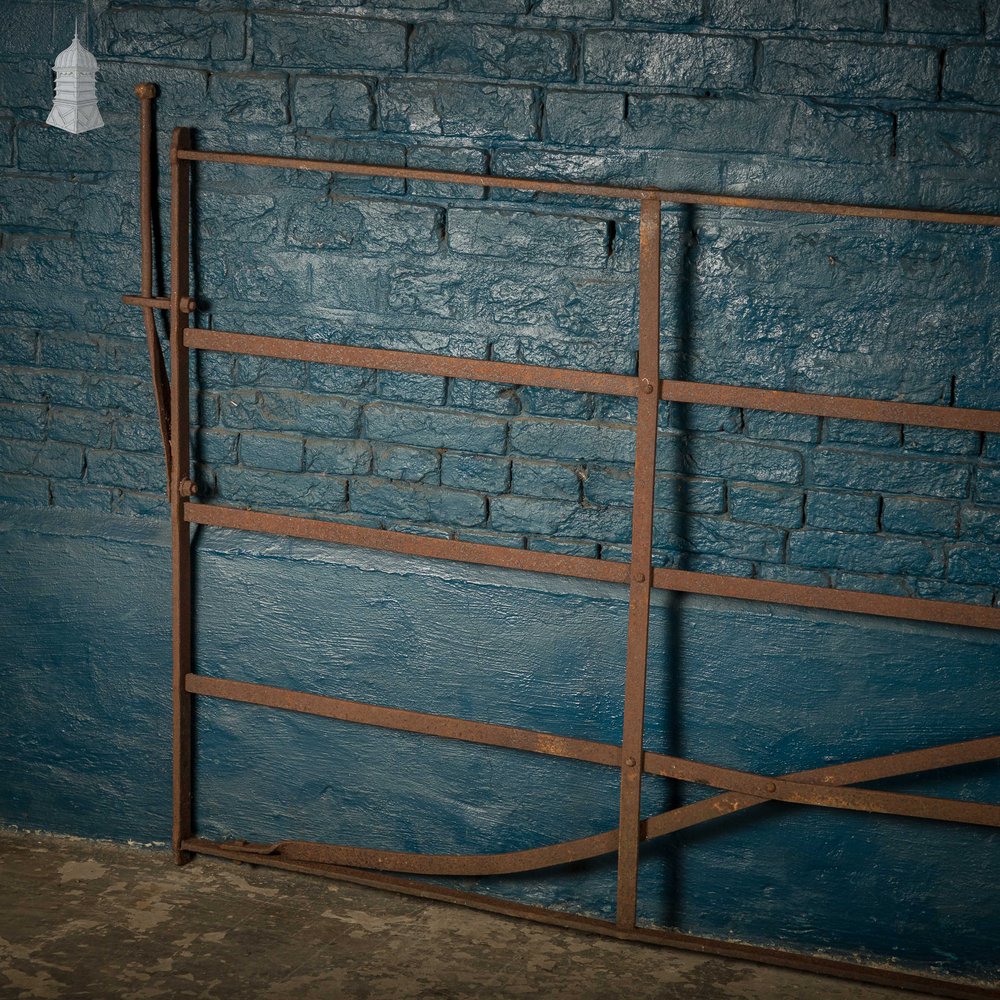 Field Entranceway Gate, 9.5ft Iron 5 Bar Gate