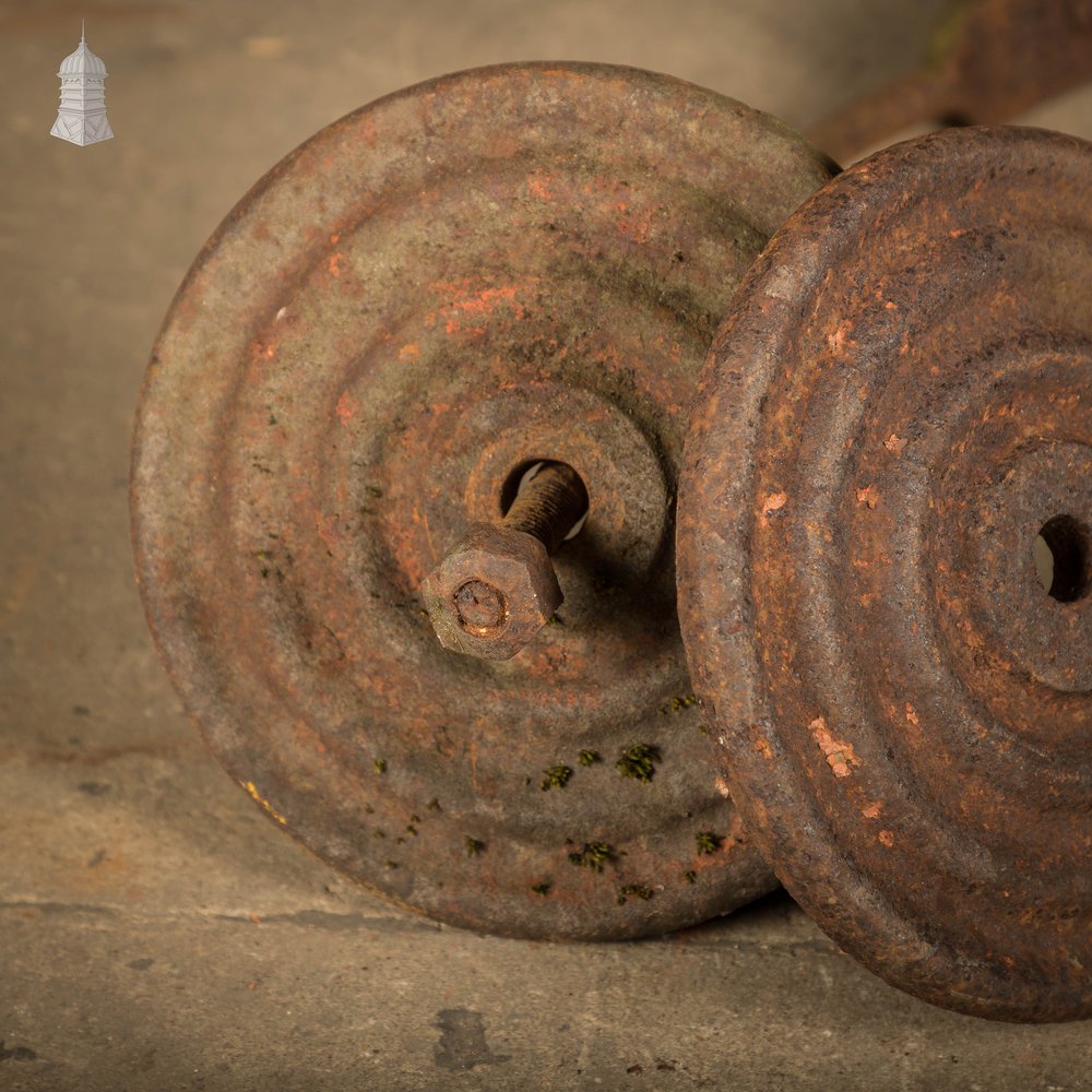 Bullseye Wall Plates and Tie, Cast Iron