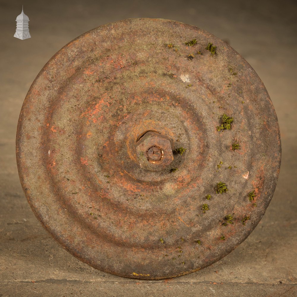 Bullseye Wall Plates and Tie, Cast Iron
