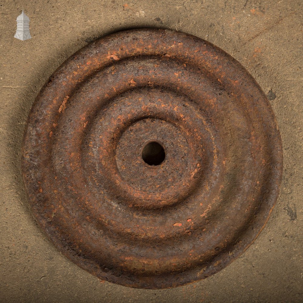 Bullseye Wall Plates and Tie, Cast Iron