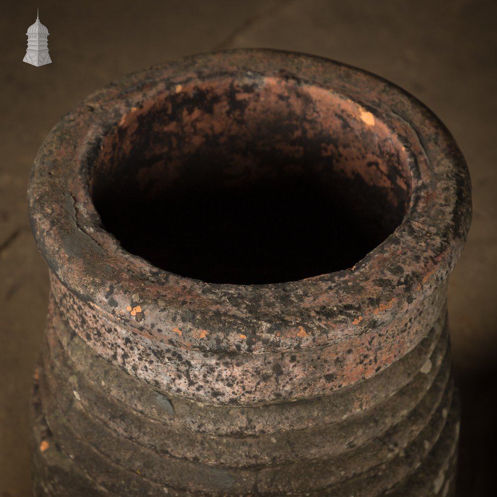 Ribbed Beehive Chimney Pots, Pair