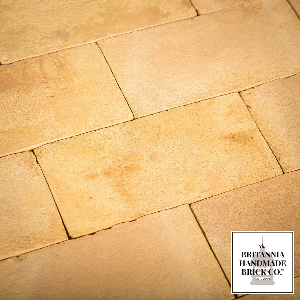 10 x 5" Buff Floor Brick, Period Style Handmade Paver