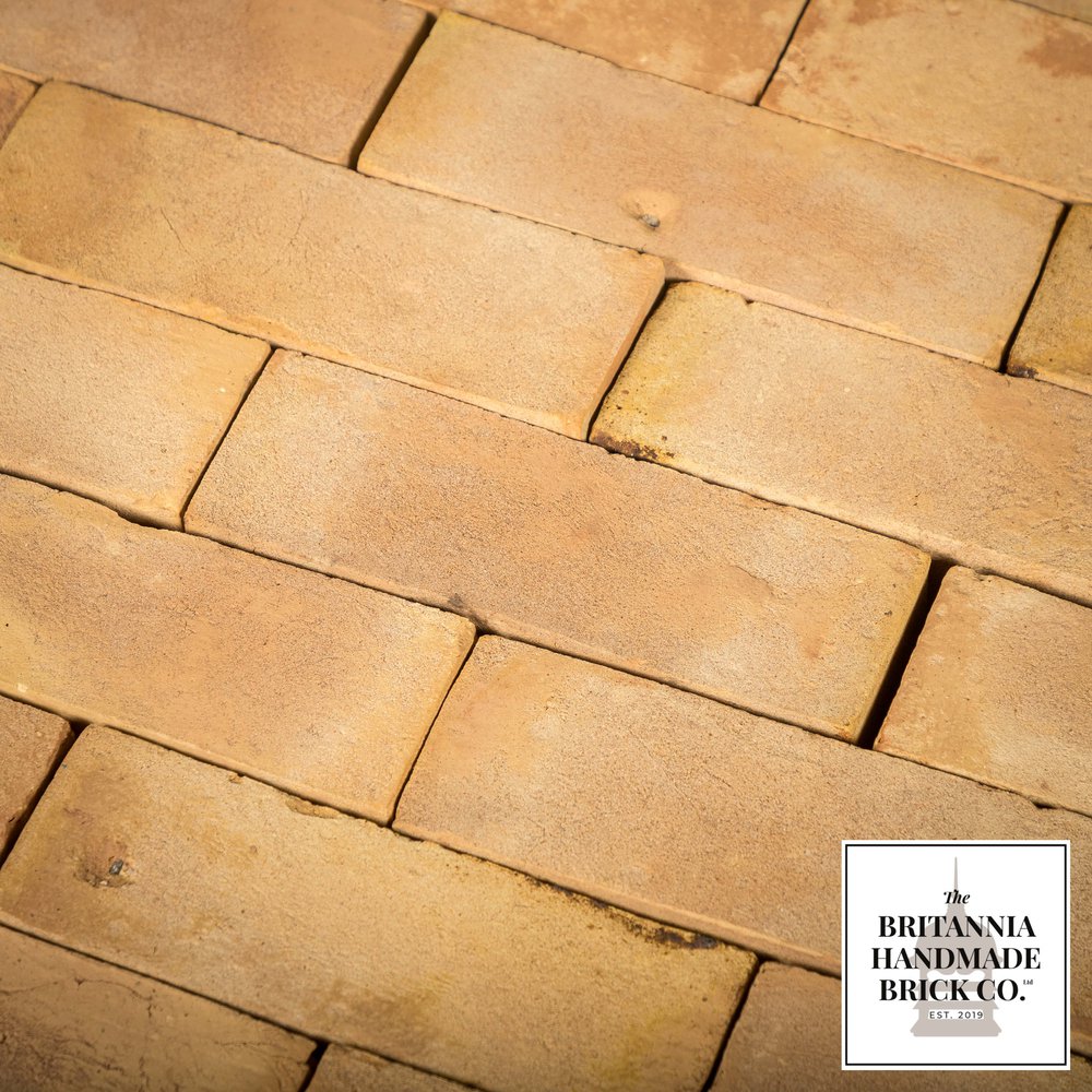 9 x 3" Buff Floor Brick, Period Style Handmade Paver