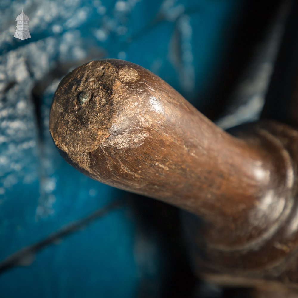 5ft Ship’s Helm / Wheel, Teak and Brass