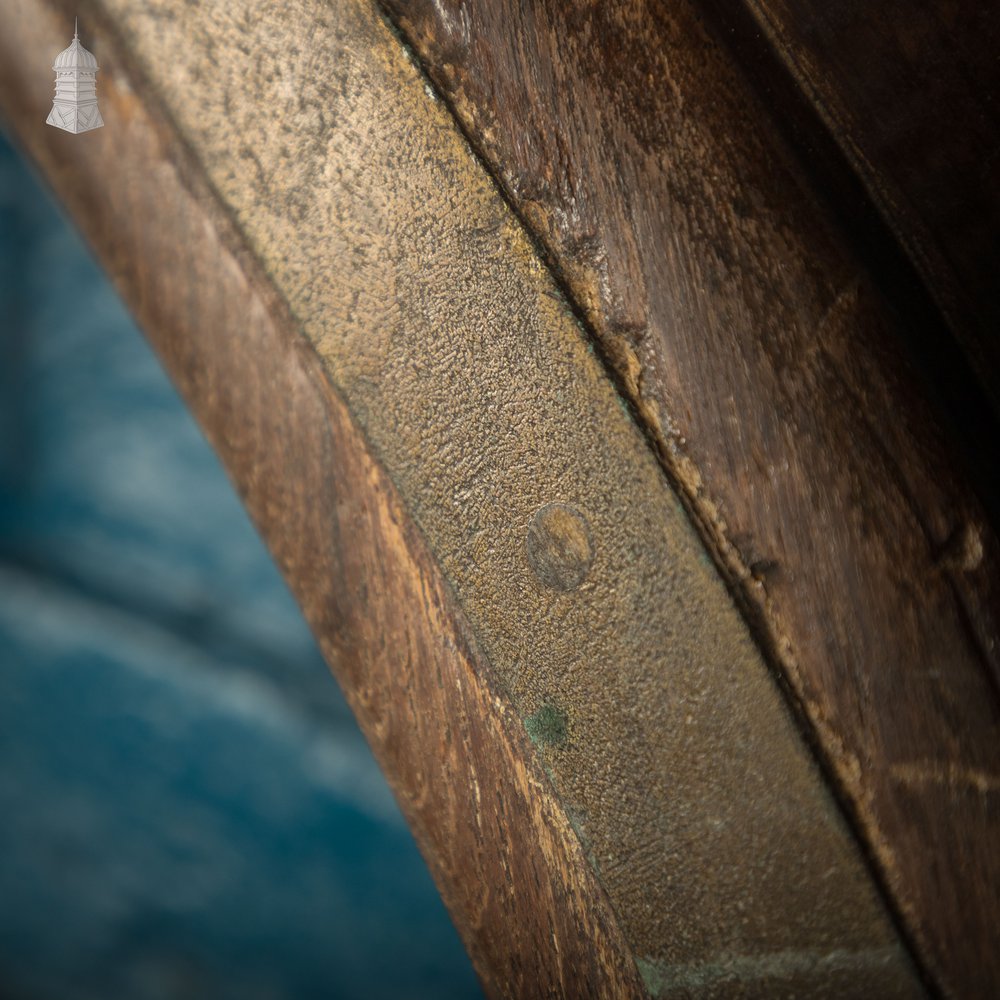 5ft Ship’s Helm / Wheel, Teak and Brass