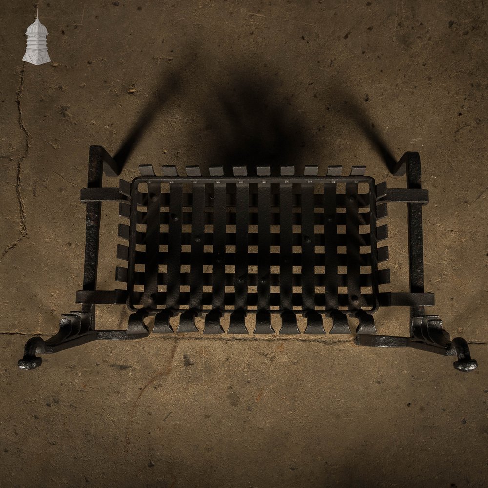 Fire Grate and Andirons, Cast Iron