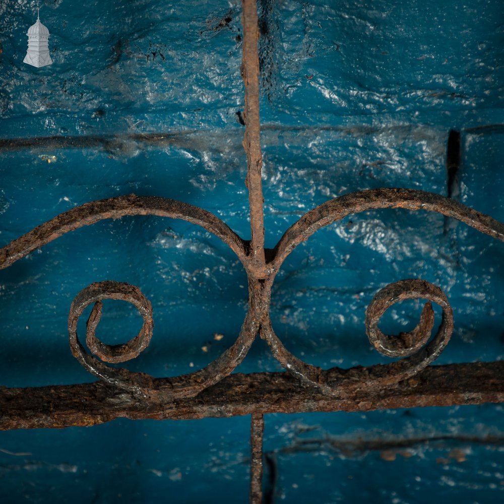 Pedestrian Gate, Scroll Design, Wrought Iron