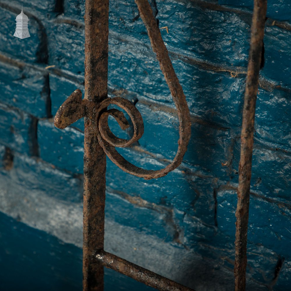 Pedestrian Gate, Scroll Design, Wrought Iron