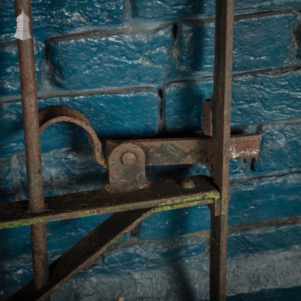 Wrought Iron Gate Scrollwork Details & Latch