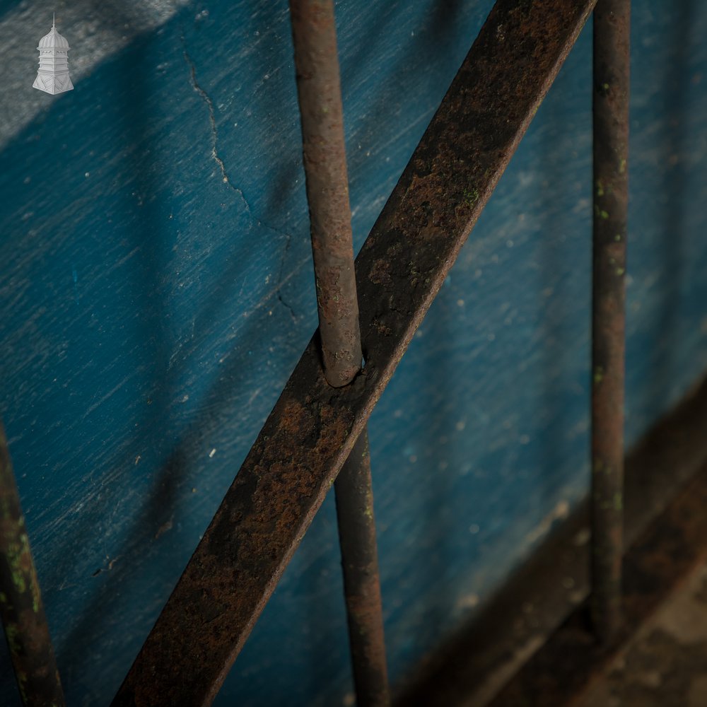 Wrought Iron Gate Scrollwork Details & Latch