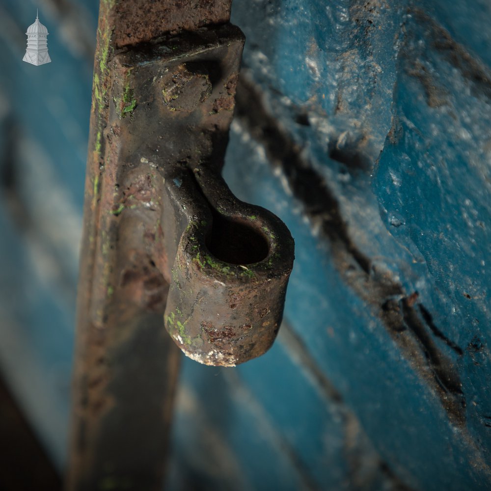 Wrought Iron Gate Scrollwork Details & Latch