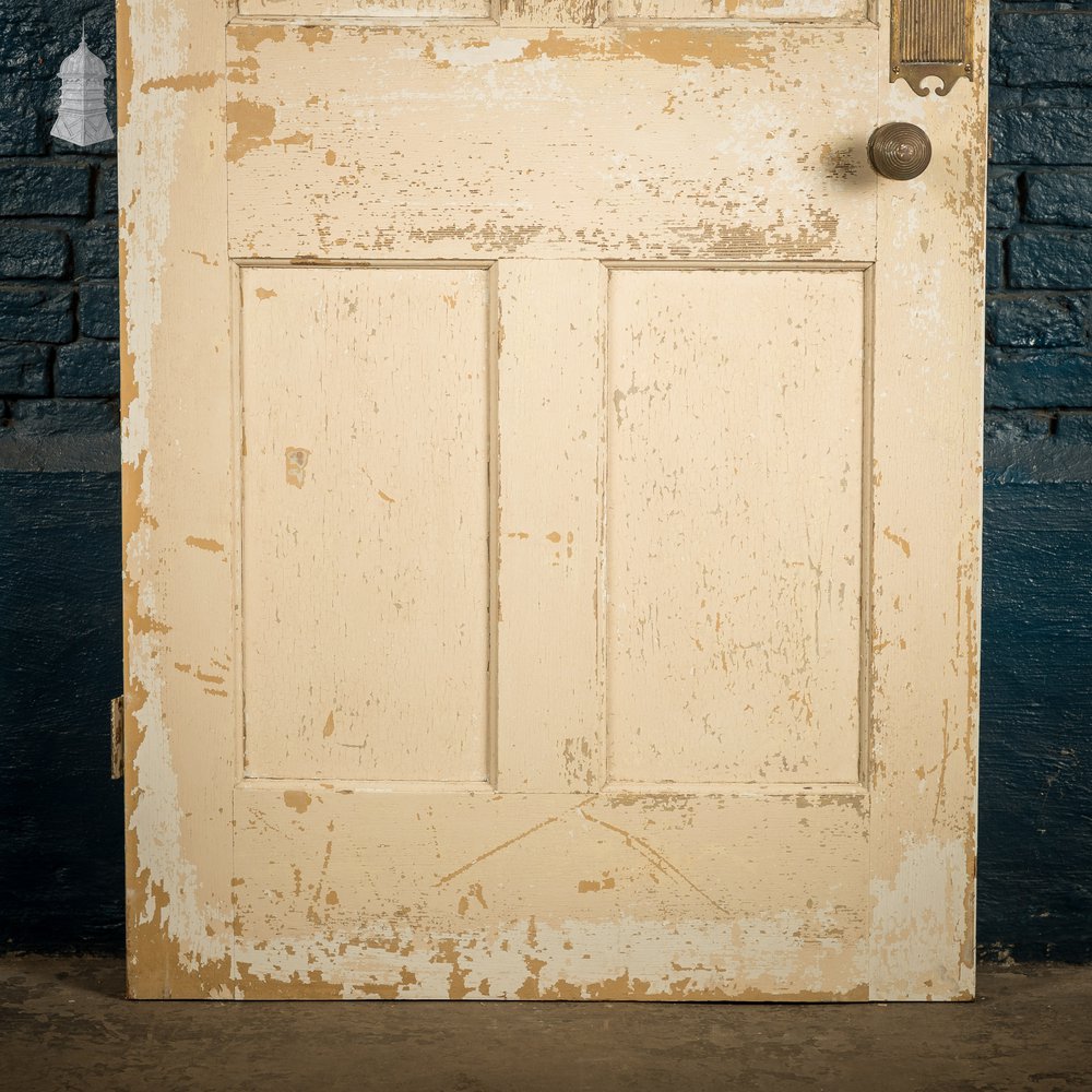 Moulded Panel Door, 4 Panel, Distressed Paint