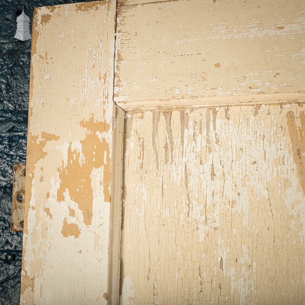 Moulded Panel Door, 4 Panel, Distressed Paint