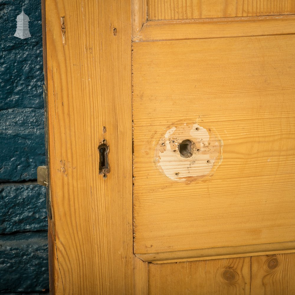 Paneled Internal Door, 9 Panel Pine with Moulded Rails