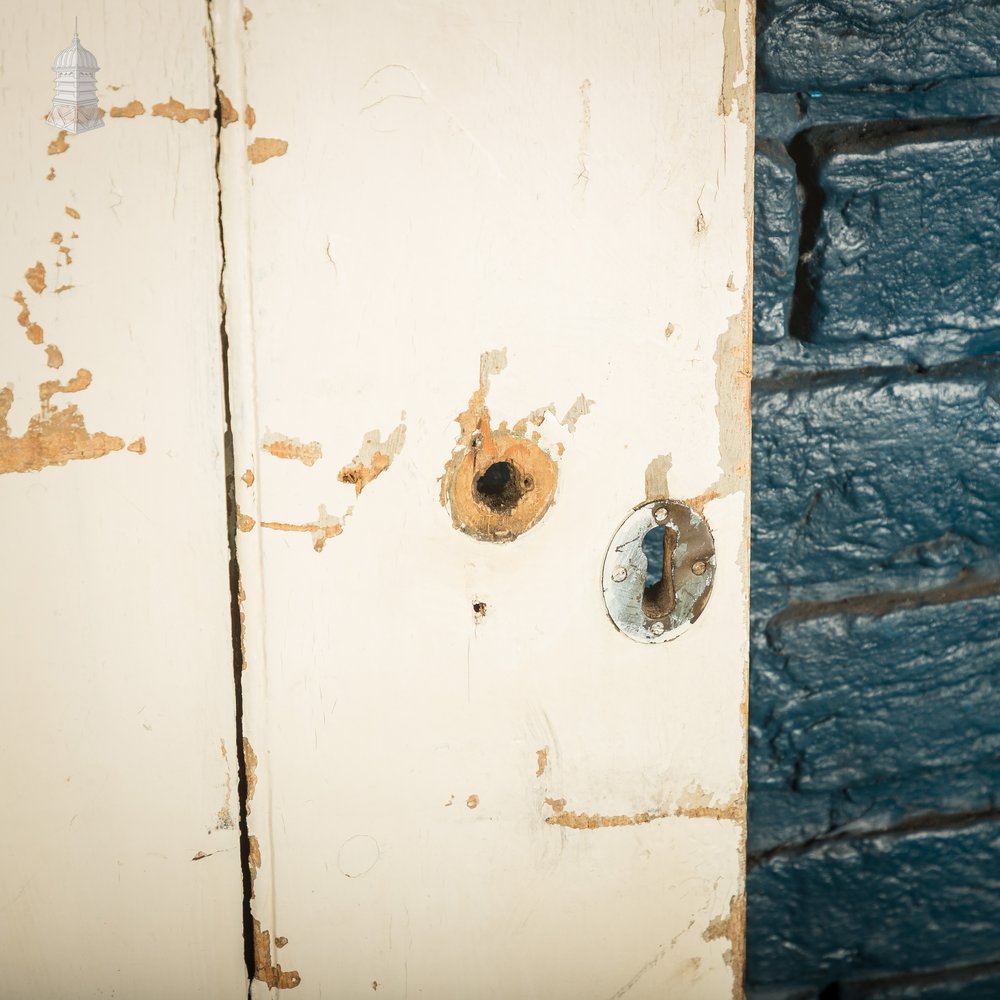 Ledged Cottage Door, Distressed White Paint