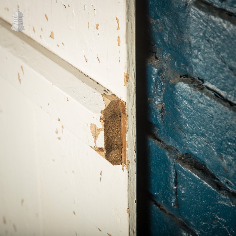 Ledged Cottage Door, Distressed White Paint