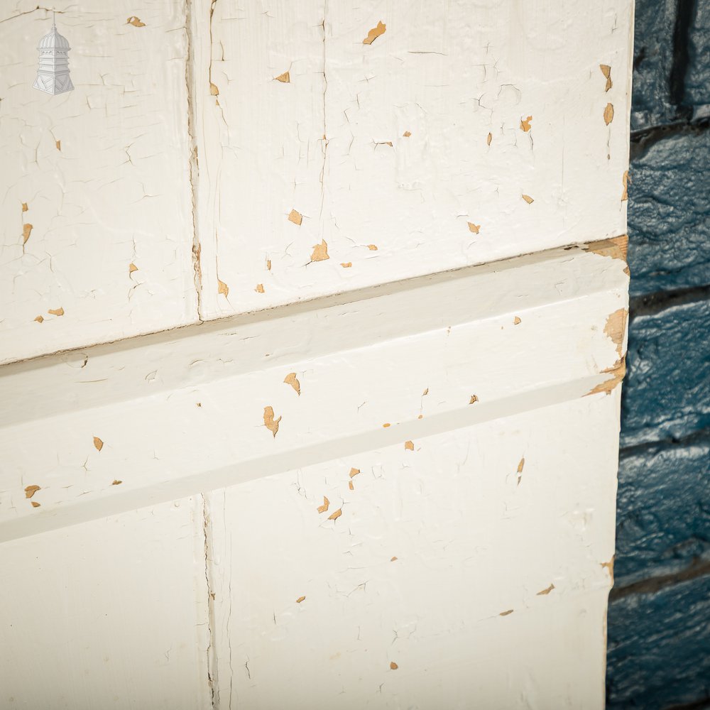 Ledged Cottage Door, Distressed White Paint