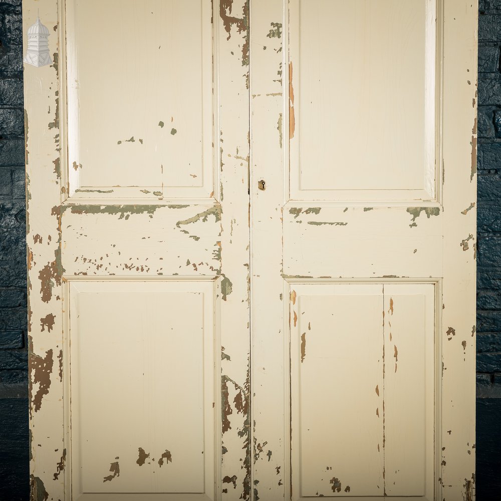 Three-panel Cupboard Doors, Pair