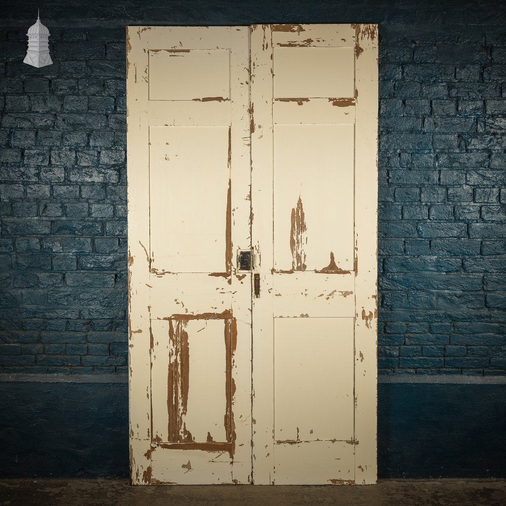 Three-panel Cupboard Doors, Pair