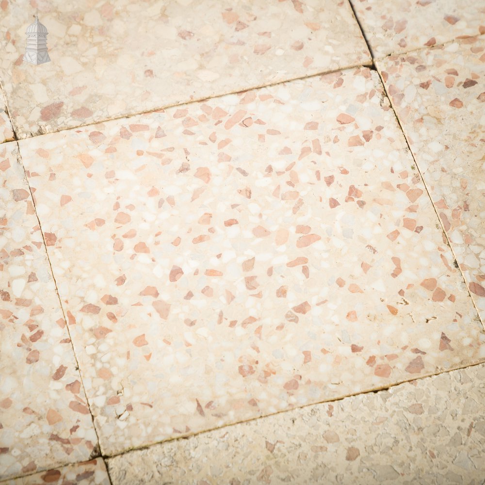 Terrazzo Tiles, Reclaimed, Batch of 35 - 3 Square Metres