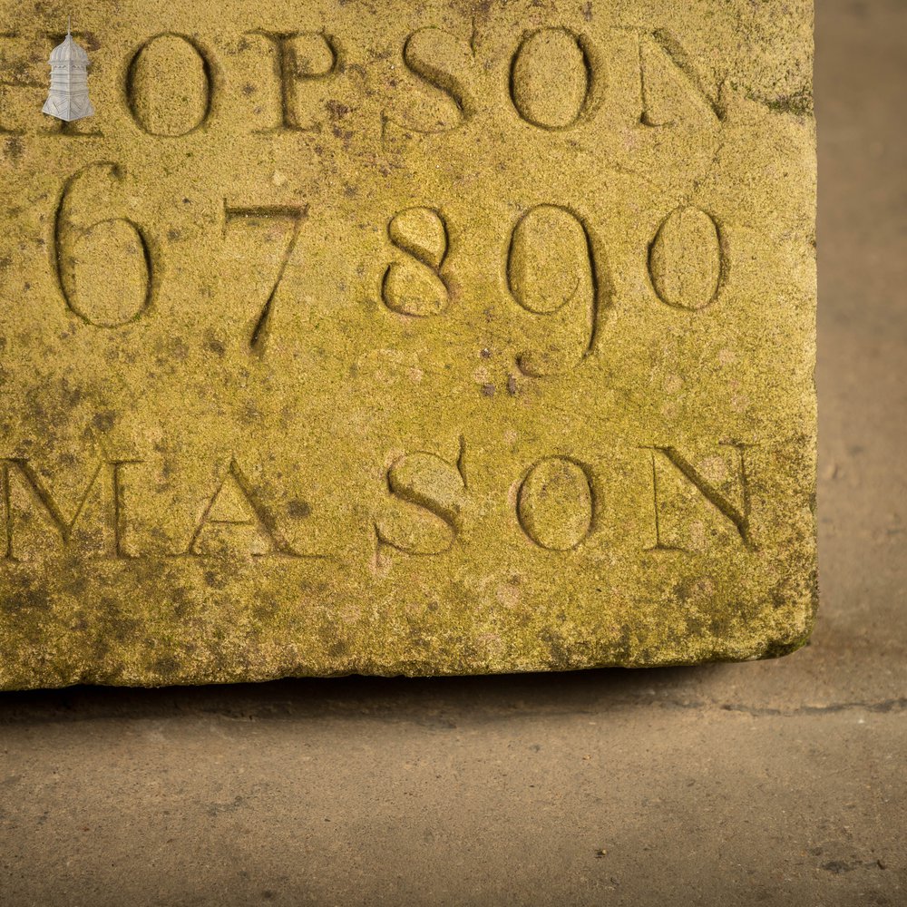 Stonemason’s Sample Stone, John Hopson of Stowmarket