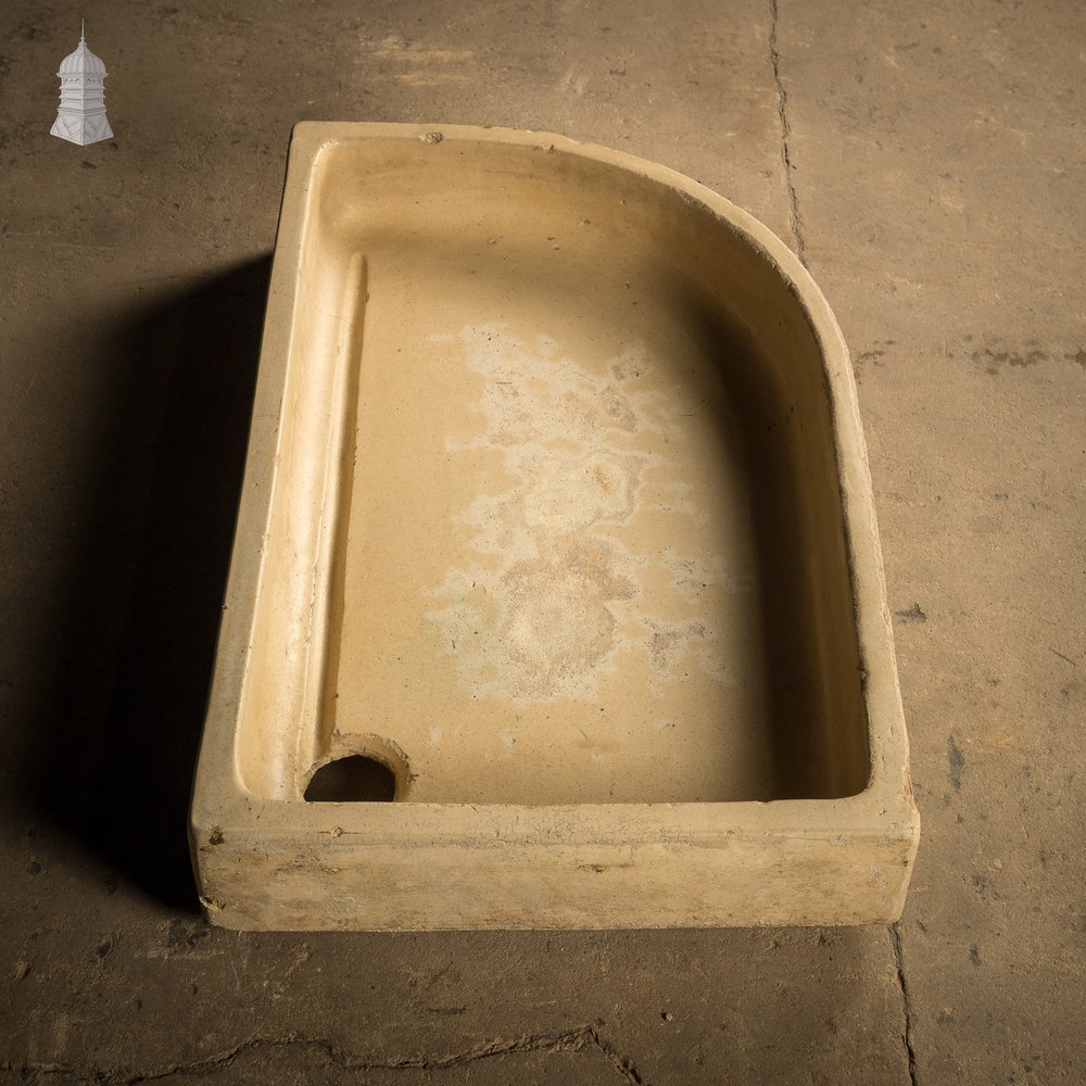 Cane Trough Sink with Fluted Right-hand Return