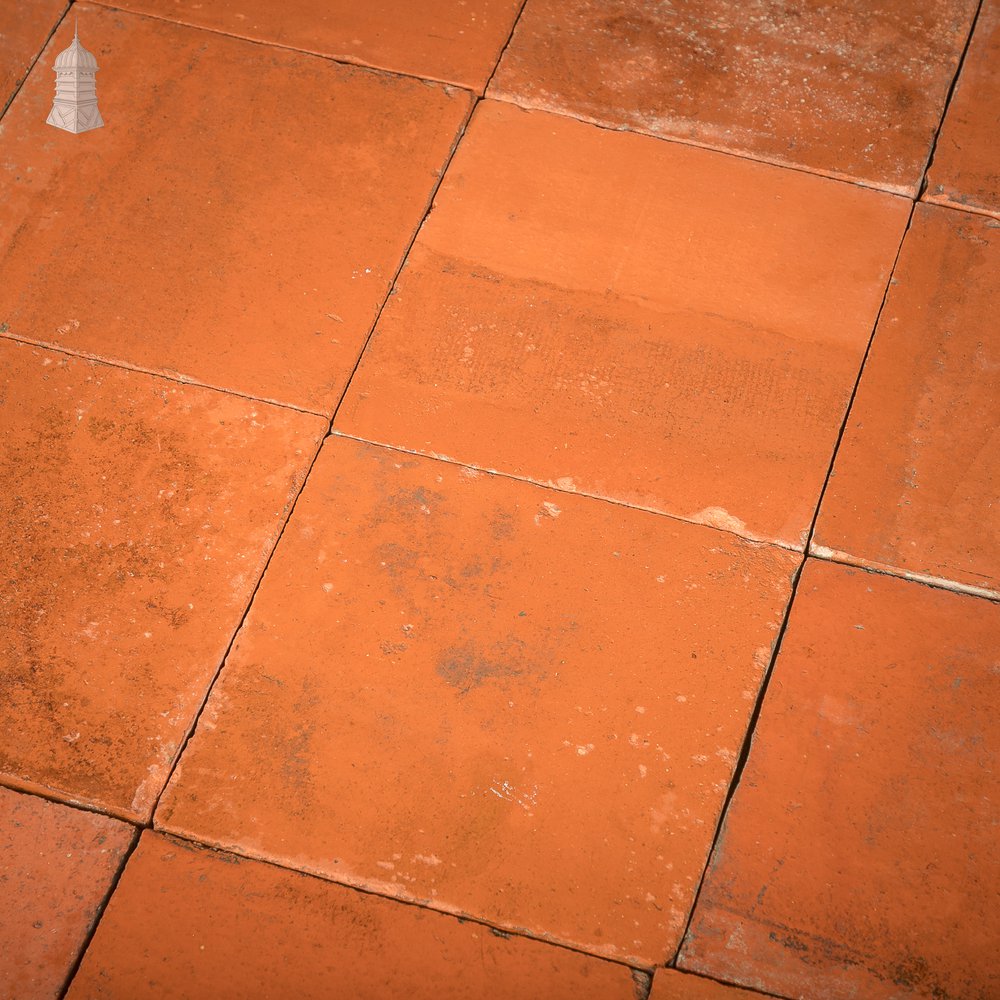 Red Quarry Tiles, 9” x 9” Batch of 230 - 12 Square Metres
