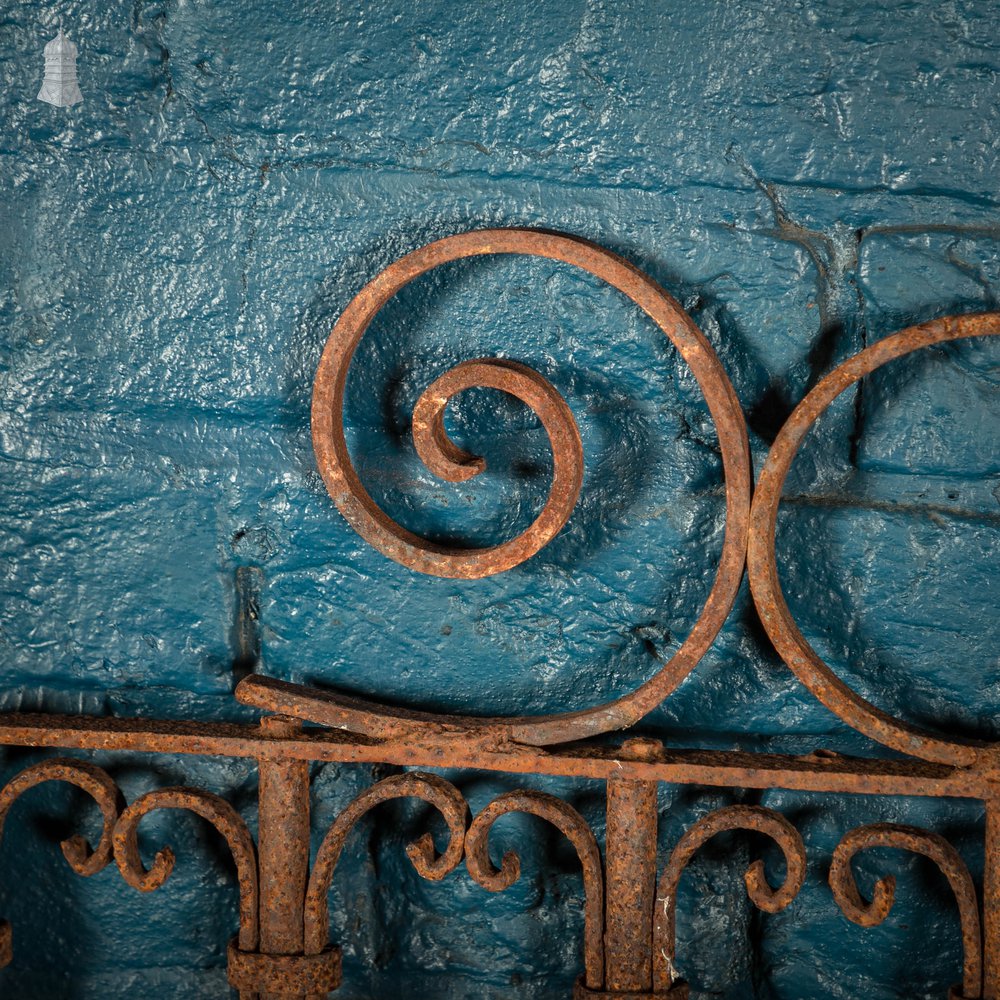 Railing Panel, Wrought Iron Scroll Design Gate Panel