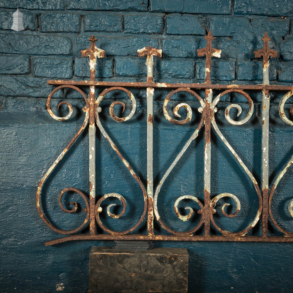 Dwarf Railing Wrought Iron Scroll Design Wall Top Railing Panel