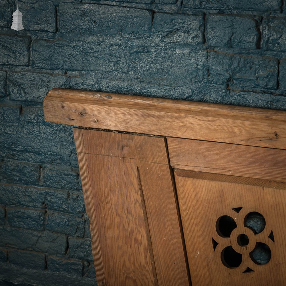Victorian Staircase Panel, Pitch Pine