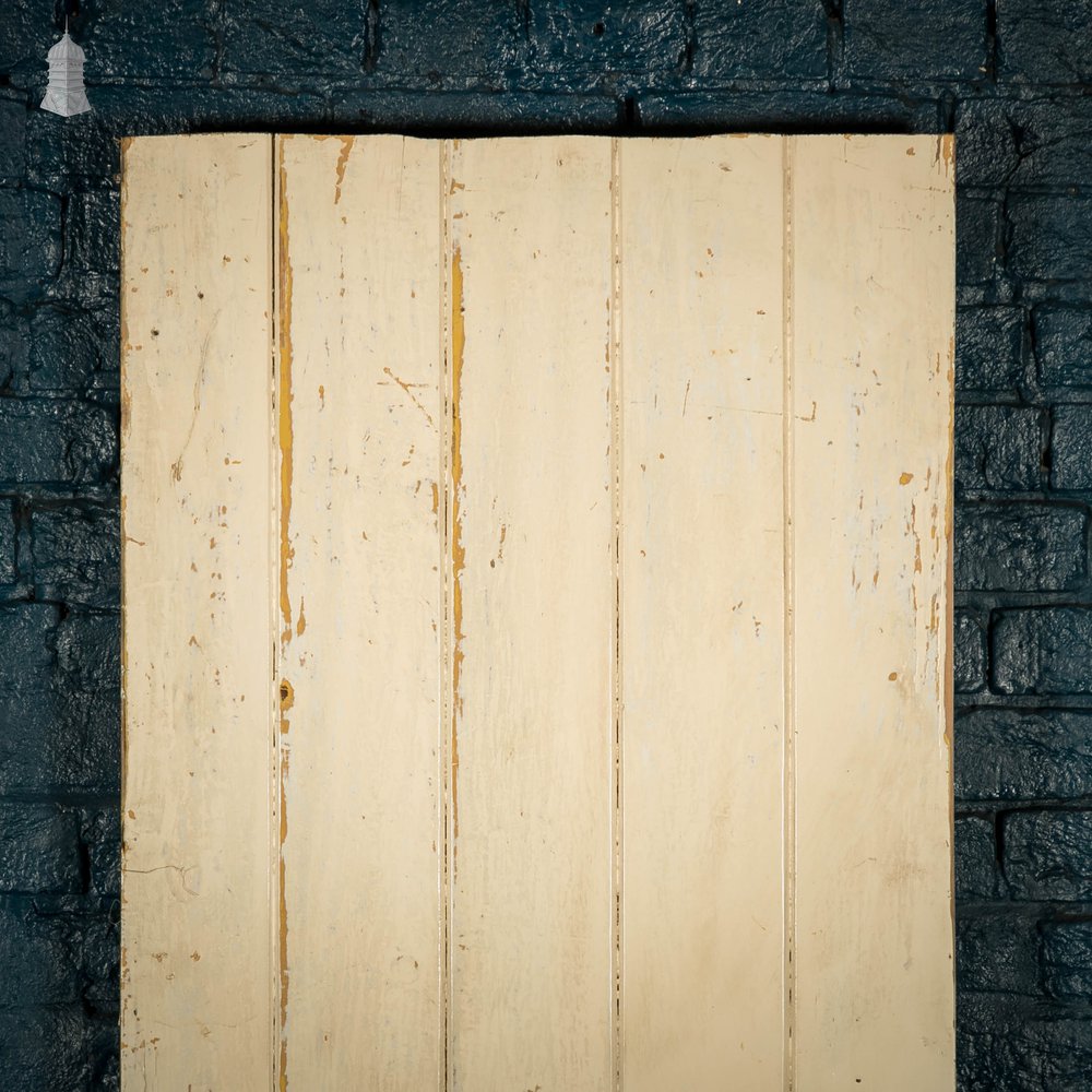 Plank & Ledge Door, White Painted Pine