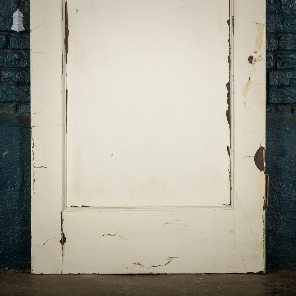 Pine Panelled Door, White Painted Single Panel