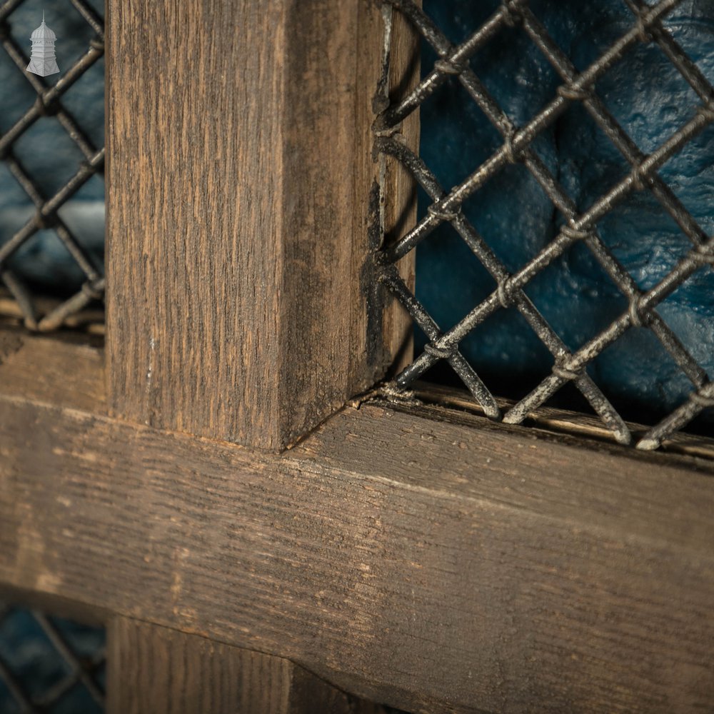 Arched Church Doors, Oak with Mesh Windows