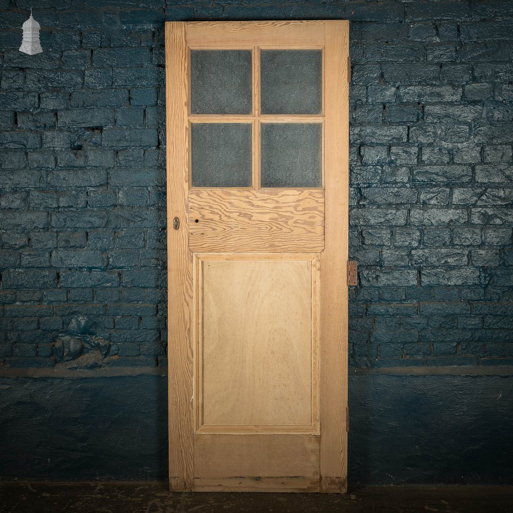 Half Glazed Door, 4 Glazed Over 1 Panel, Pine